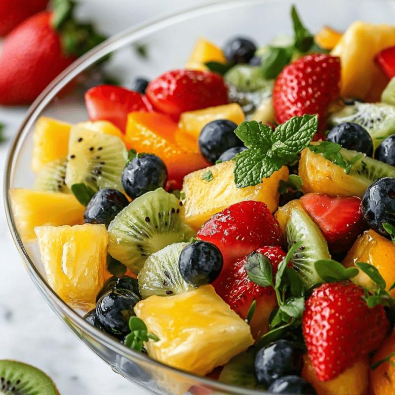 Bùng nổ vị giác cùng salad  việt quất và các loại trái cây