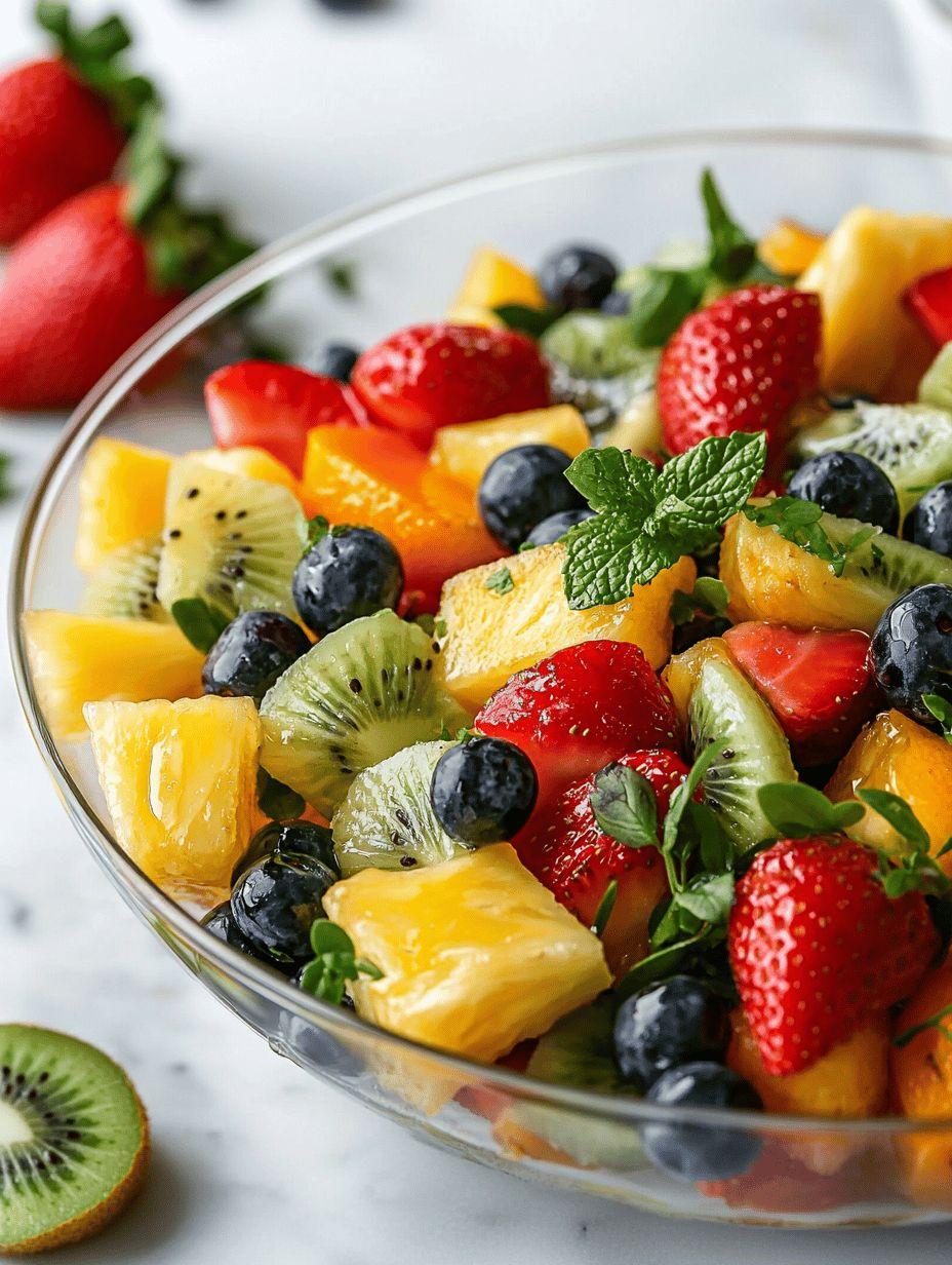 Bùng nổ vị giác cùng salad việt quất và các loại trái cây